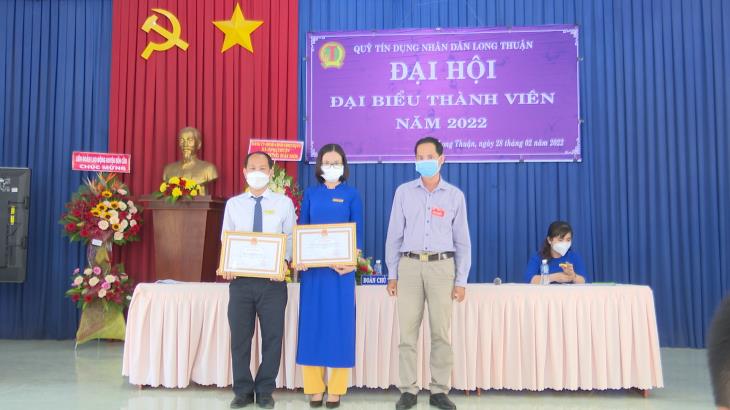 Quỹ tín dụng nhân dân xã Long Thuận Đại hội đại biểu thành viên thường niên 2022